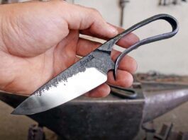 ABS master smith Lin Rhea’s X-Rhea knife design has become renowned over the years and was an insperation, both developmentally and philosphically, for Iranian maker Masoud Hashemabadi.