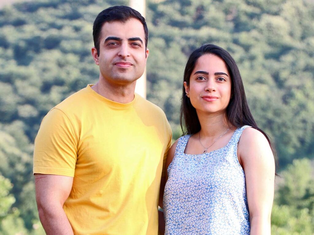 Masoud (left) began his blade smithing journey in 2020 after much contemplation and the support of his wife, Maryam (right). The desire to endeavor upon the multi-skilled craft of making knives had been longstanding in Masoud, he recounts.