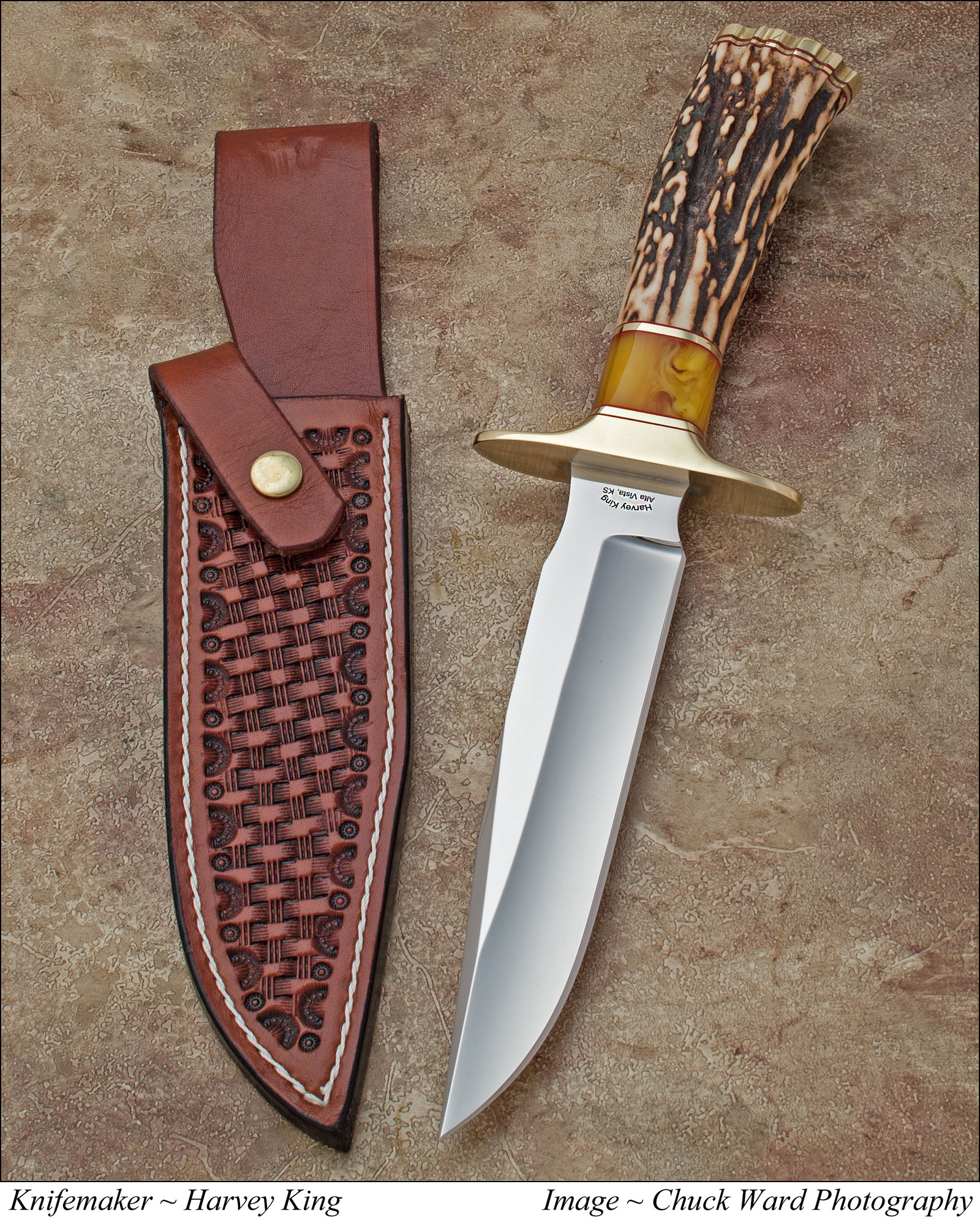 custom bowie knife steels