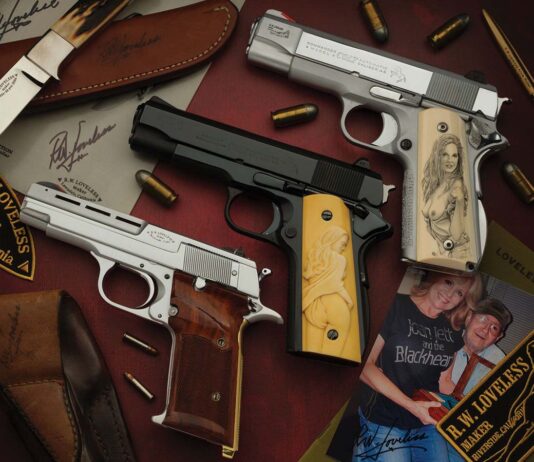 Rare Bob Loveless Customized Guns Up For Auction The pistols customized by legendary knifemaker Bob Loveless.