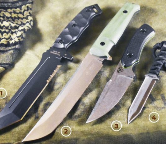 1. Halfbreed Blades Medium Infantry Knife 2. Kizlyar Supreme Senpai 3. Doublestar Blades Chico Diablo X 4. Condor Tool & Knife Neck Gladius