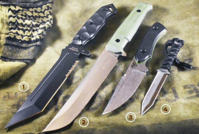 Four Battle Tough Military-Style Fixed Blade Knives