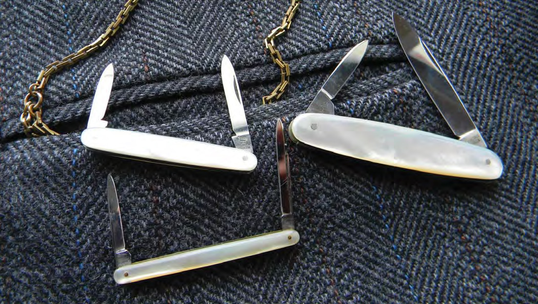 Mother of pearl knives