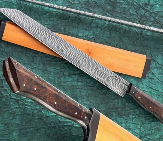 The knife was inspired by the Black Widow Spider