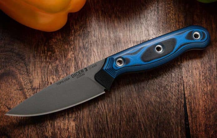 Paring Knife 5 “For fine and detail tasks, the paring knife can’t be beat,” TOPS spokesperson Jeremiah Heffelfinger advised. “It affords more control for tasks like peeling and trimming meat, fruit or vegetables.” Enter the TOPS Dicer 3.