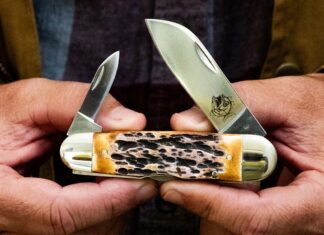 First Look: Modern Traditionalism Of Bear & Son Piranha Bear & Son Piranha in hand