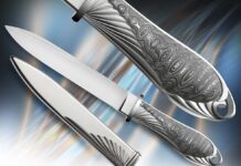 The simpler the piece, the more important it is not to deviate from the original. A fine example is the work of Wolfgang Loerchner; it is so clean and simple in design, with wonderful materials, and no room for any deviation in the completed knife. A case in point is his repro of a San Francisco-style dagger. (Francesco Pachi image)