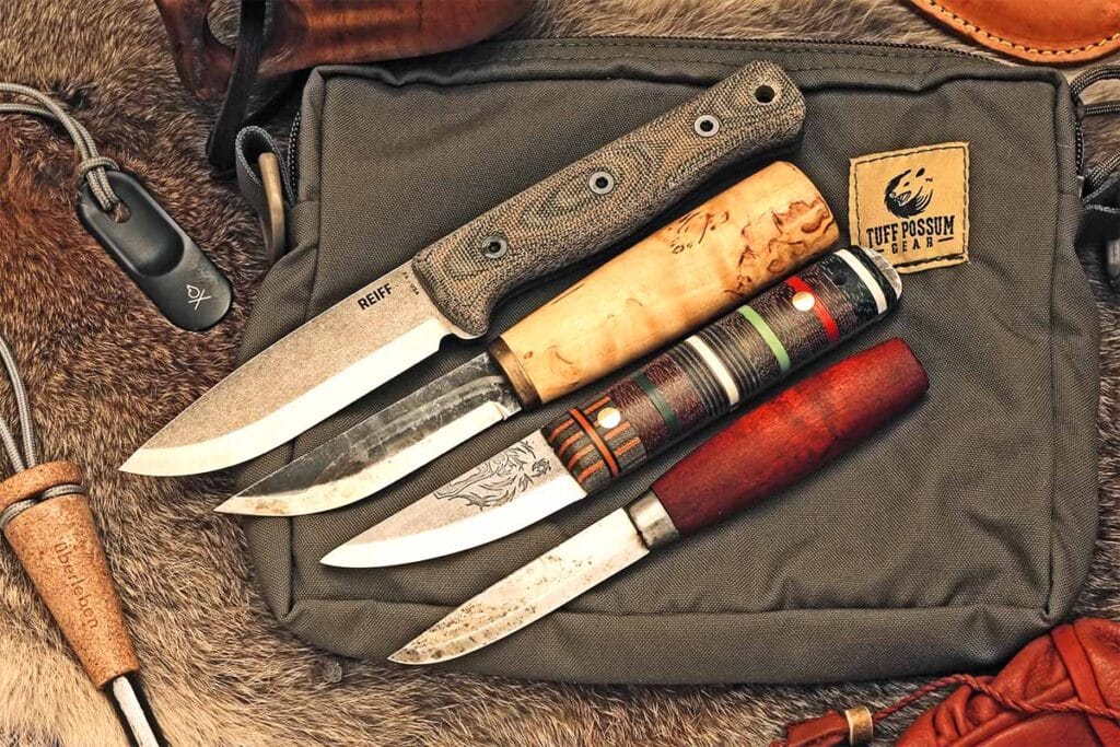 Four stellar puukko knives