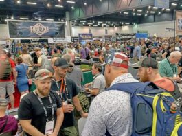 The show hall got crowded in a hurry on Friday.