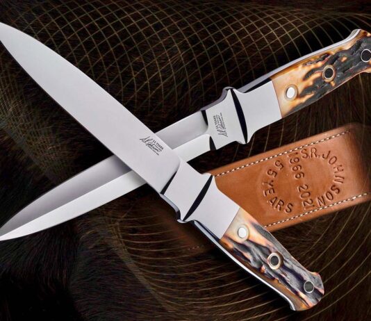 Impeccably precise, Steve Johnson’s knives are a study in exactitude. This isn’t a fluke, as the meticulous maker has worked out precise procedures to ensure his creations reach the next level—from razor-sharp hollow grinds to spotless mirror finishes. (Ricardo Velarde image)
