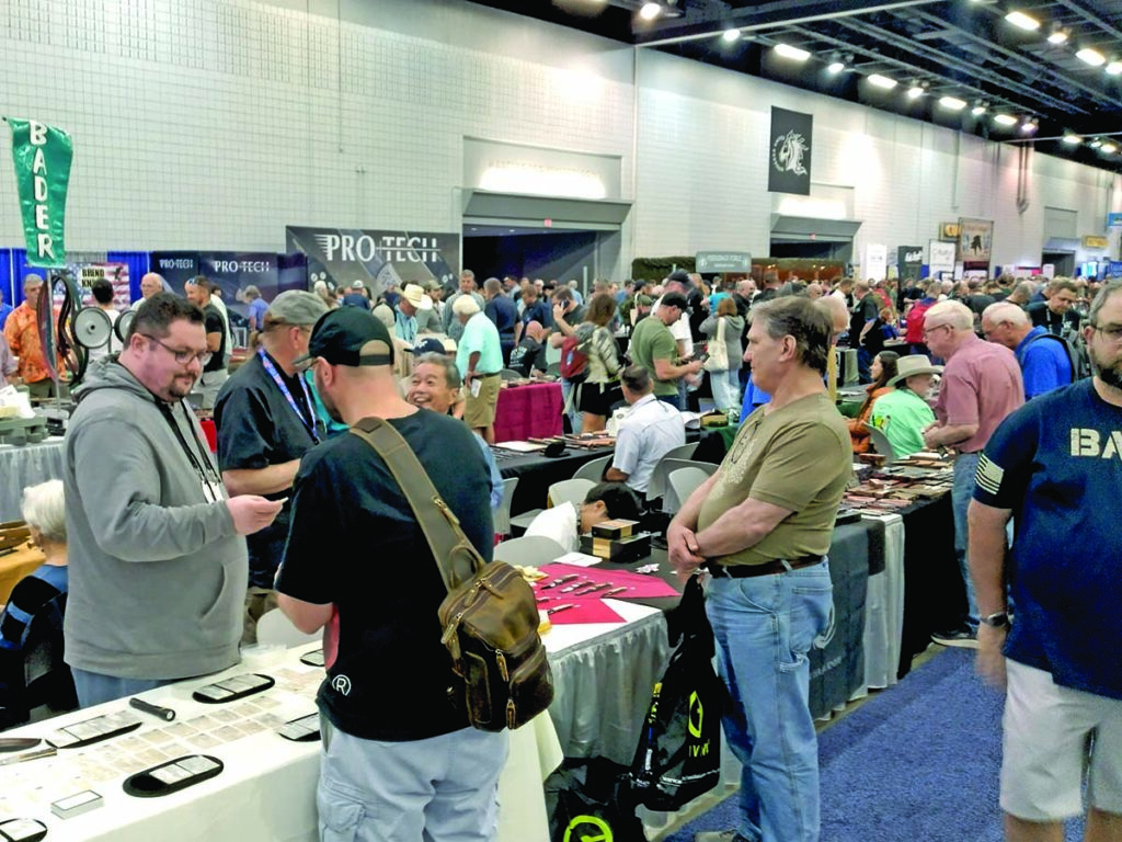 The smiling face dead center is custom knifemaker Koji Hara.