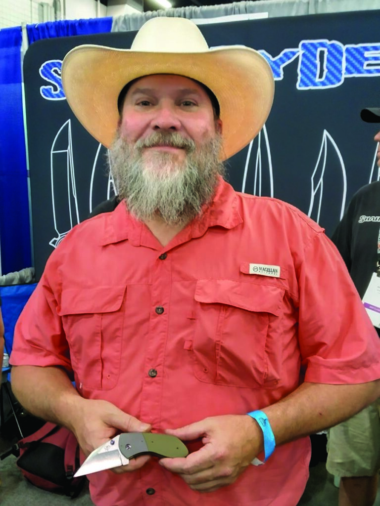 Aaron Frederick is back making knives and had a few on hand to show.