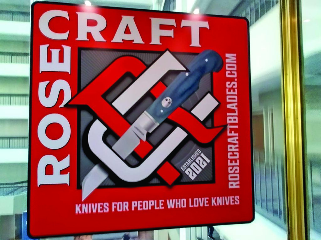 A Rosecraft BLADE Show ad greeted guests of the show’s host hotel, the Renaissance Atlanta Waverly, each time they took the elevator.