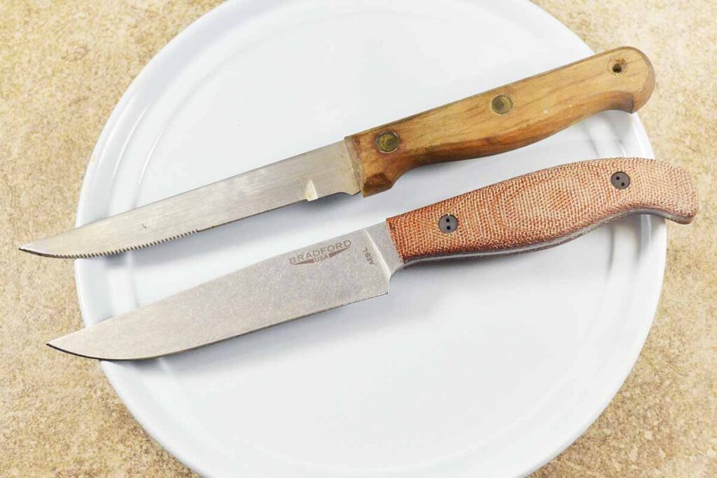 run-of-the-mill steak knife and the Bradford