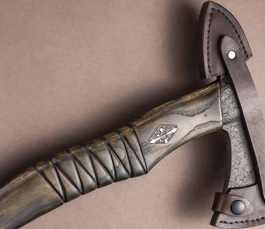 Ben Seward in sheath Swat Axe