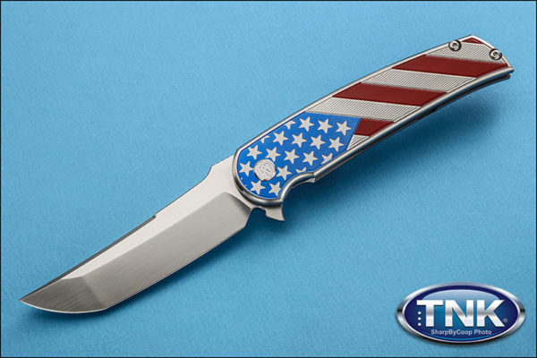 Brian Naeau's Freedom Hurricane Flipper is available through True North Knives.