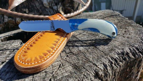 Travis Payne decided on a spey design for this rib-handled everyday carry.