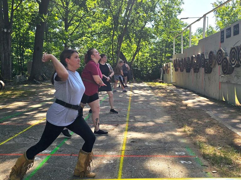 Competitive Knife Throwing: Girl Power On The Fly