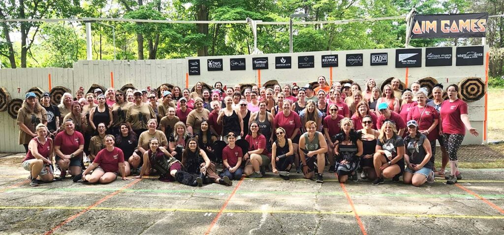 Michigan is among the knife throwing epicenters and, as the author points out, is the home to WWK and other women-focused knife throwing organizations. (Felicia Mulder image)