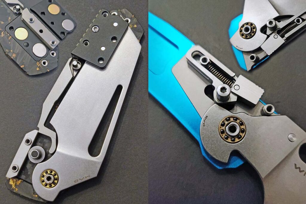 The Severn features Winterblade’s patent-pending compression spring, Stealth Lock, and Dual Lock actuation, which includes a bar lock and a retracting spine lock in one mechanism.