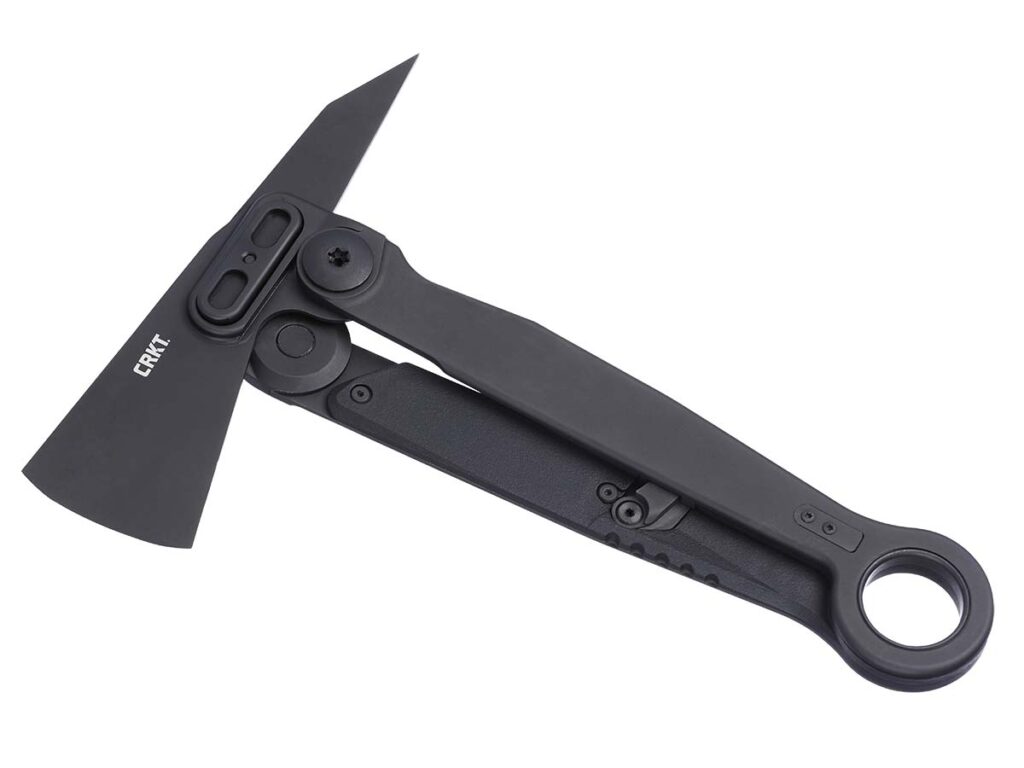 The CRKT Provoke X morphing axe incorporates the company’s Kinematic deployment mechanism from its successful Provoke folder into a new product category. This first-of-its-kind axe combines the excitement of Kinematic deployment with the security of the Deadbolt Lock.