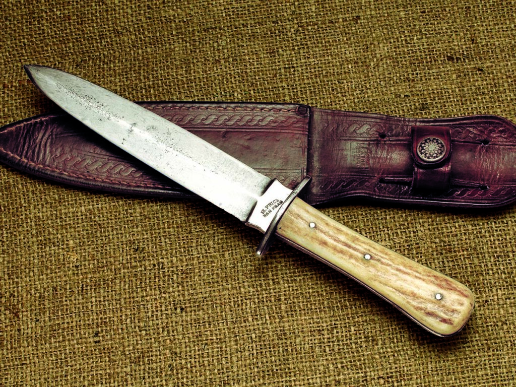 Michael Price recognized that to create a viable knife for self-defense and combat, form must follow function. His solution was to use the full-tang construction method, here on one of his classic mid-19th-century daggers. (Image courtesy of Louis Chow)
