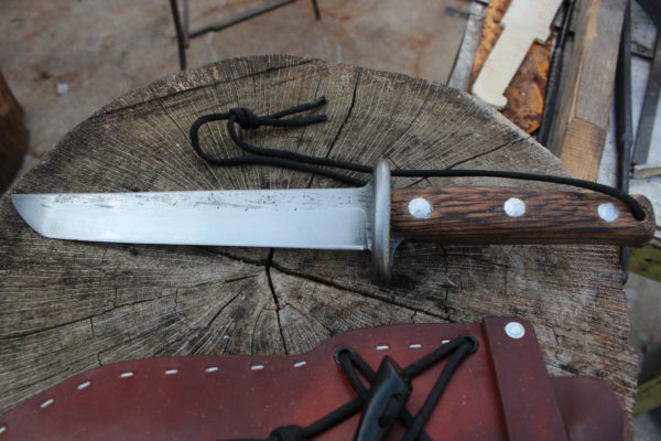 Creek Stewart helps design his line-up of Whiskey Knives, including the new Rising Sun.