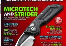 The Microtech D.O.C. Kill Switch—the BLADE Magazine 2013 Most Innovative American Design—is on the cover of the new BLADE®, on newsstands today!