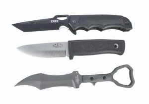  They’re crackerjacks, all right! 3 Modern Tactical Knives from the top: CRKT Septimo, Fallkniven R2 Scout and Halfbreed Blades CCK-03
Tuhon Raptor.