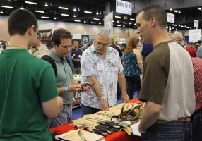 DO ask a maker's permission before picking up a knife from his table at a knife show.