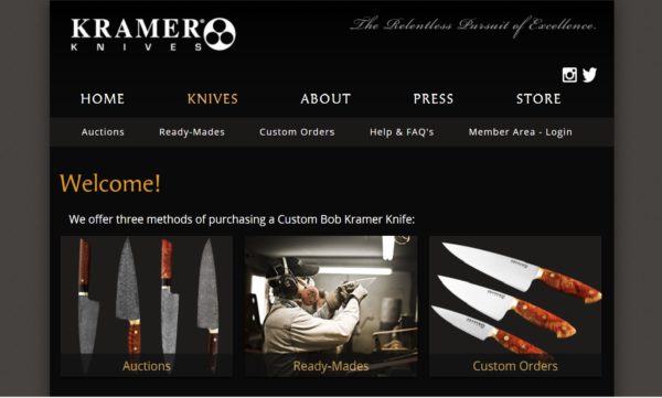 Bob Kramer comes up third in a search for custom knifemaker, right behind Arizona Custom Knives.