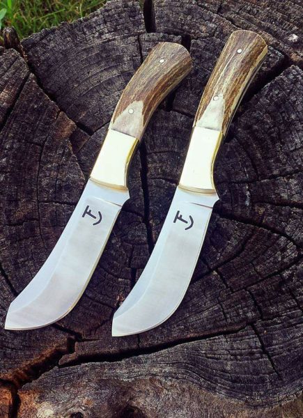 Travis Fleming made this set of bull-nose skinners for a father and sun.