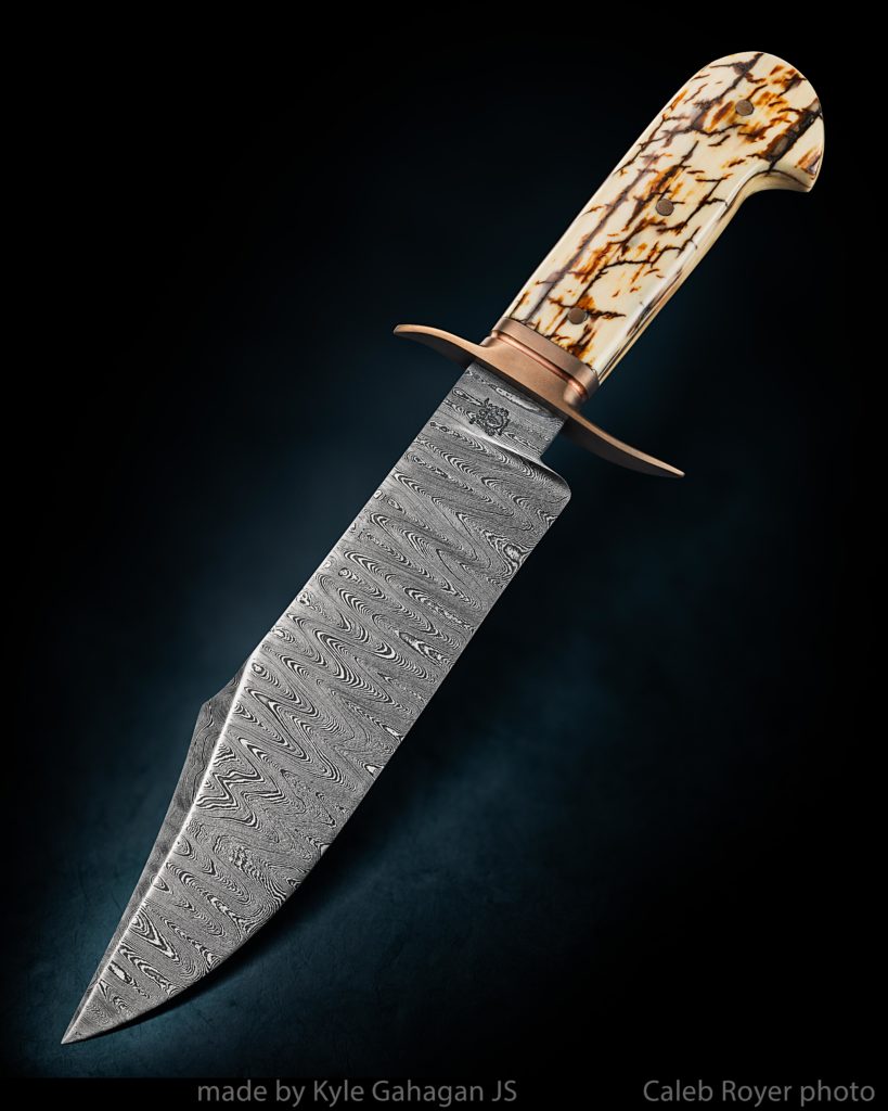 Kyle Gahagan of Gahagan Knives loves to make high-end bowie knives.