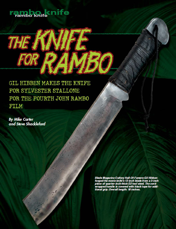 Who made the knife that was in Rambo IV?