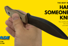 how to give someone a knife