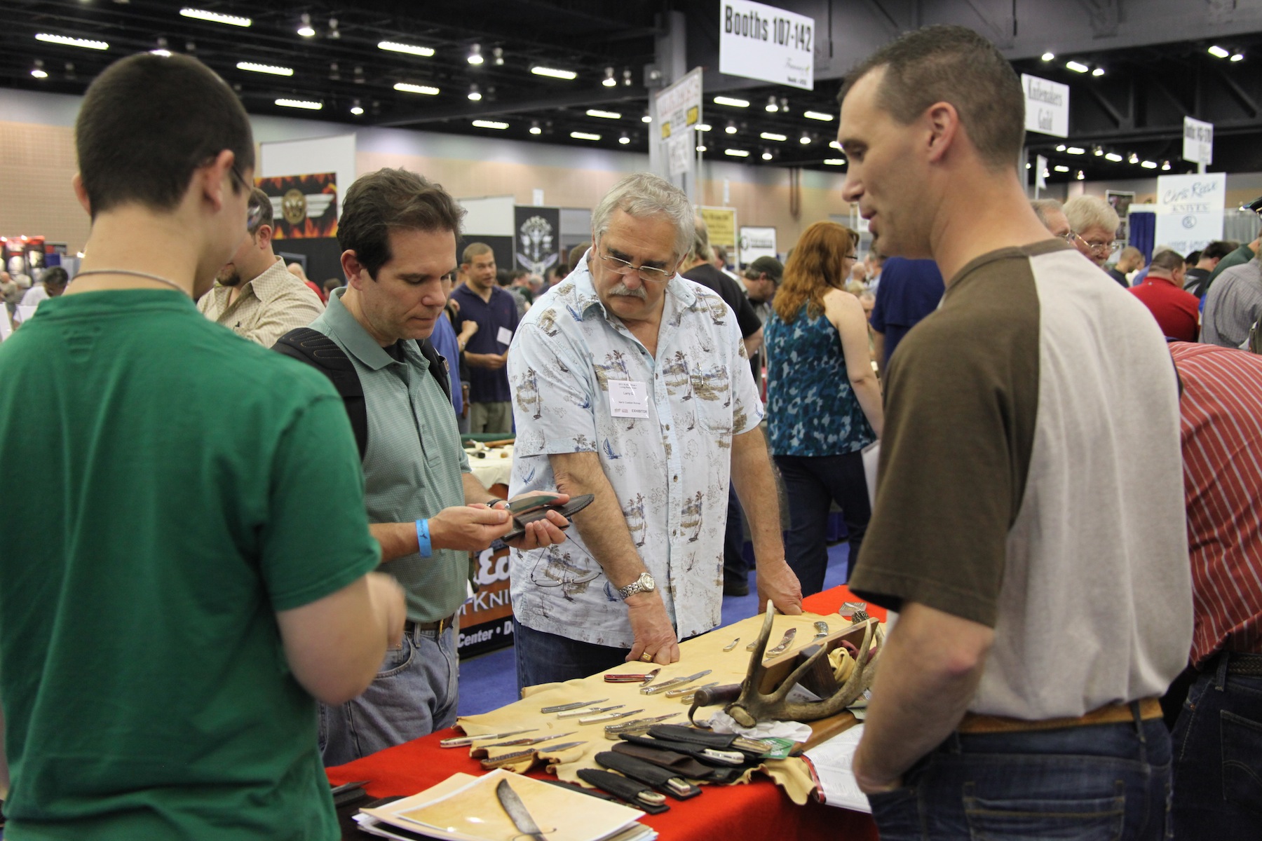 DO ask a maker's permission before picking up a knife from his table at a knife show.