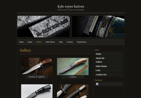 Kyle Royer uses exquisite photos to tell his knifemaking journey on his website.