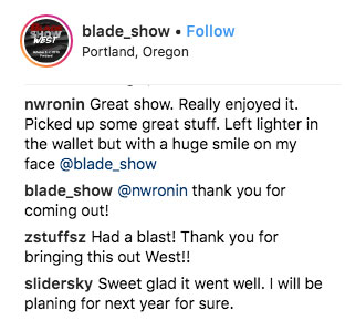 Portland BLADE Show West review